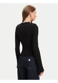 Guess Sweter W5YR13 Z3OT0 Czarny Regular Fit. Kolor: czarny. Materiał: syntetyk #4