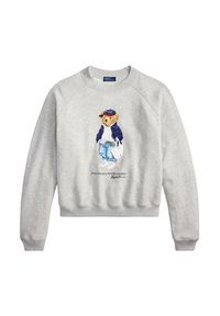 Polo Ralph Lauren Bluza 211A96185001 Szary Relaxed Fit. Typ kołnierza: polo. Kolor: szary. Materiał: bawełna #4