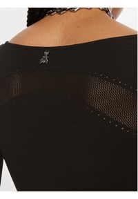 Patrizia Pepe Sukienka dzianinowa 8A1348 K195 K103 Czarny Slim Fit. Kolor: czarny. Materiał: syntetyk