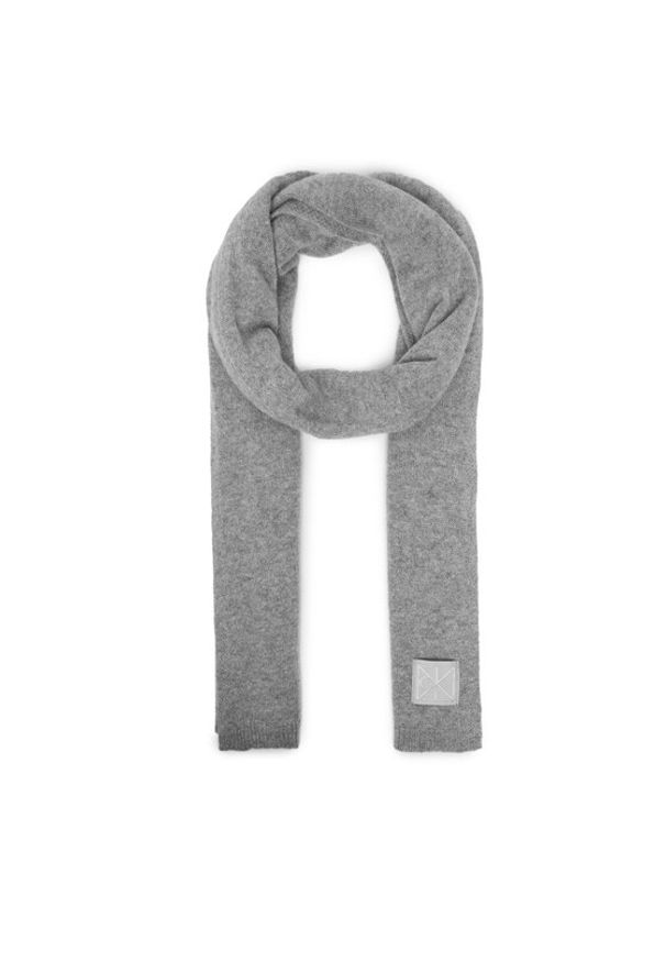 Calvin Klein Szalik Emblem LV04D8014G Szary. Kolor: szary. Materiał: kaszmir