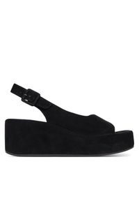 HÖGL Sandały 1-102512 Czarny. Kolor: czarny. Materiał: skóra, welur #1