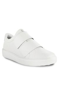 ecco - ECCO Sneakersy Soft 60 21924301007 Biały. Kolor: biały. Materiał: skóra