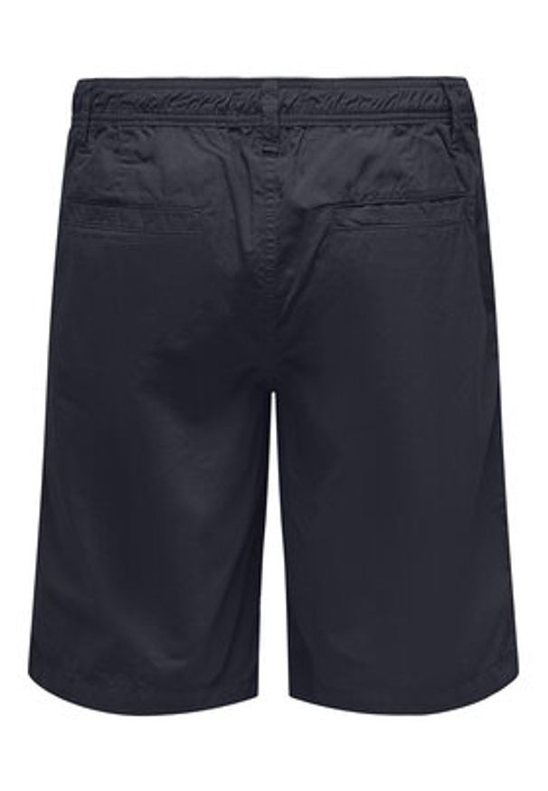 Only & Sons Szorty materiałowe Loc 22029213 Granatowy Regular Fit. Kolor: niebieski. Materiał: bawełna