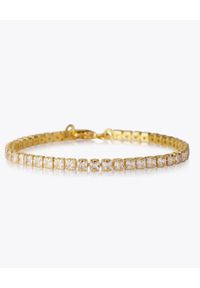 CAROLINE SVEDBOM - Bransoletka zdobiona kryształami Zara. Materiał: złote. Kolor: złoty. Wzór: aplikacja. Kamień szlachetny: kryształ #5
