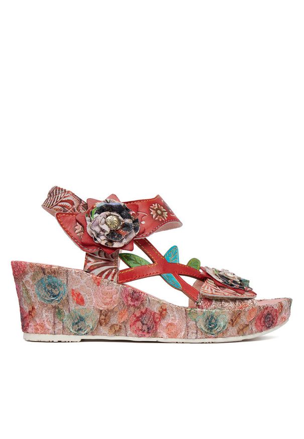 Sandały Laura Vita. Kolor: czerwony