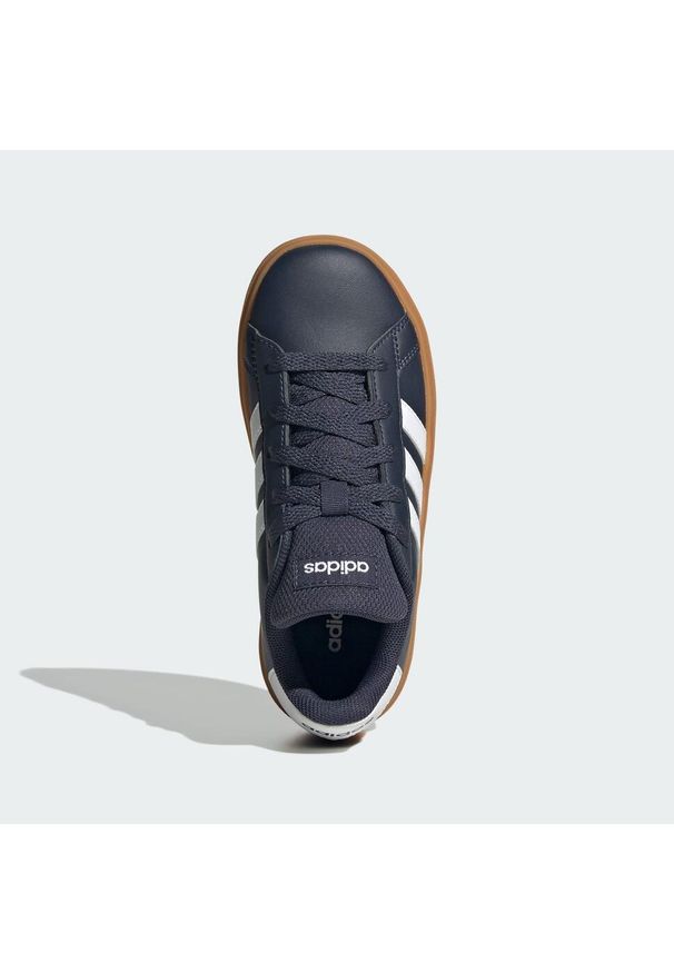Adidas - Buty Grand Court Lifestyle Tennis Lace-Up. Kolor: biały, wielokolorowy, niebieski, brązowy. Materiał: materiał