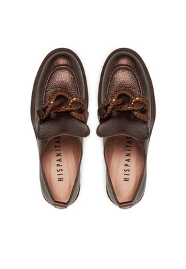 Hispanitas Półbuty HI254331 Brązowy. Kolor: brązowy. Materiał: skóra