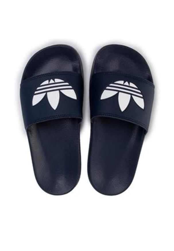 Adidas - adidas Klapki Adilette Lite Slides FU8299 Granatowy. Kolor: niebieski. Materiał: skóra