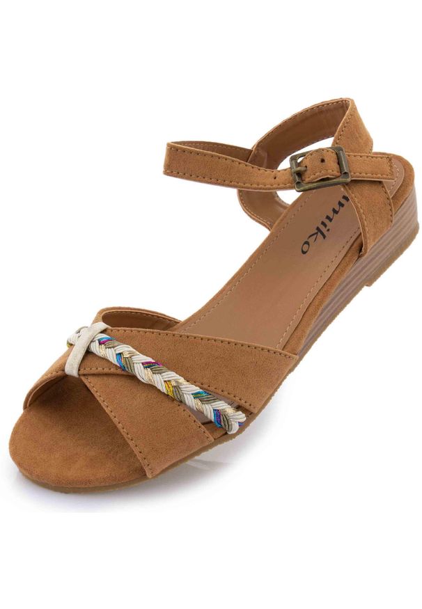 ZIKKO - Sandały damskie Tamiko, roz. 39, clay yellow. Zapięcie: pasek. Kolor: wielokolorowy