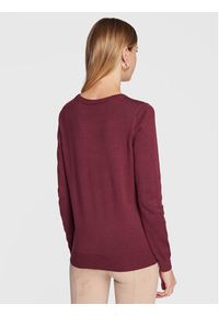 Fransa Sweter Blume 20611445 Bordowy Regular Fit. Kolor: czerwony. Materiał: syntetyk #4