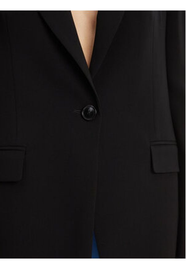 BOSS - Boss Marynarka Jocaluah 50490053 Czarny Regular Fit. Kolor: czarny. Materiał: syntetyk