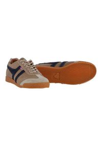 Buty do chodzenia męskie Gola Harrier. Kolor: niebieski, wielokolorowy. Materiał: zamsz, materiał. Szerokość cholewki: normalna. Sport: turystyka piesza