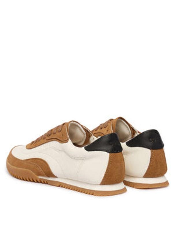 BOSS Sneakersy Carlynn 50552462 Beżowy. Kolor: beżowy. Materiał: skóra