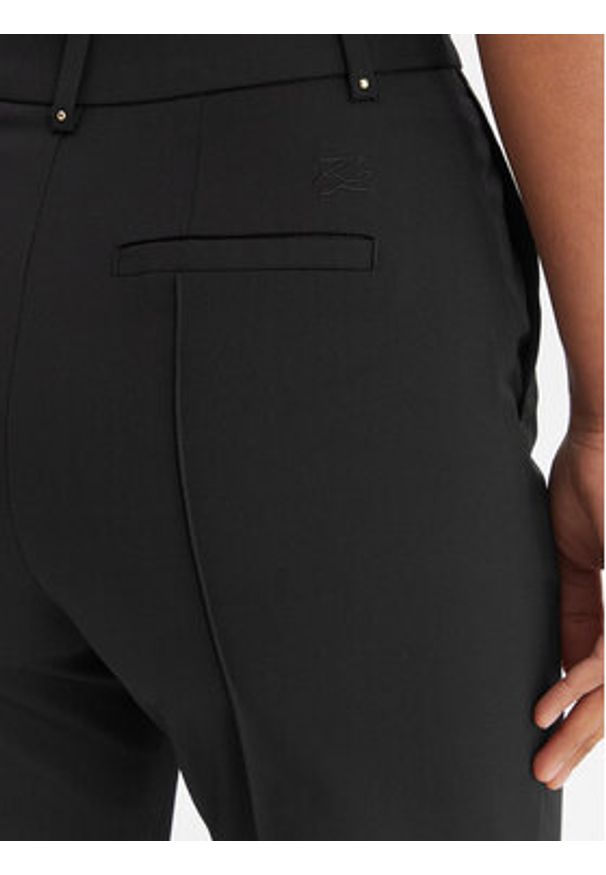 Karl Lagerfeld - KARL LAGERFELD Spodnie materiałowe B1W10003 Czarny Straight Leg. Kolor: czarny. Materiał: syntetyk