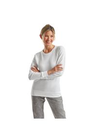 FRUIT OF THE LOOM - Lekka Bluza Raglanowa Dla Kobiet. Kolor: biały. Długość rękawa: raglanowy rękaw