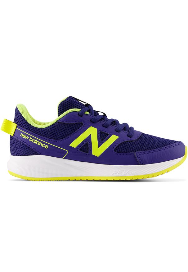 Buty dziecięce New Balance YK570BY3 – granatowe. Okazja: na uczelnię, na co dzień. Kolor: niebieski. Materiał: guma, syntetyk, materiał. Szerokość cholewki: normalna. Sport: turystyka piesza