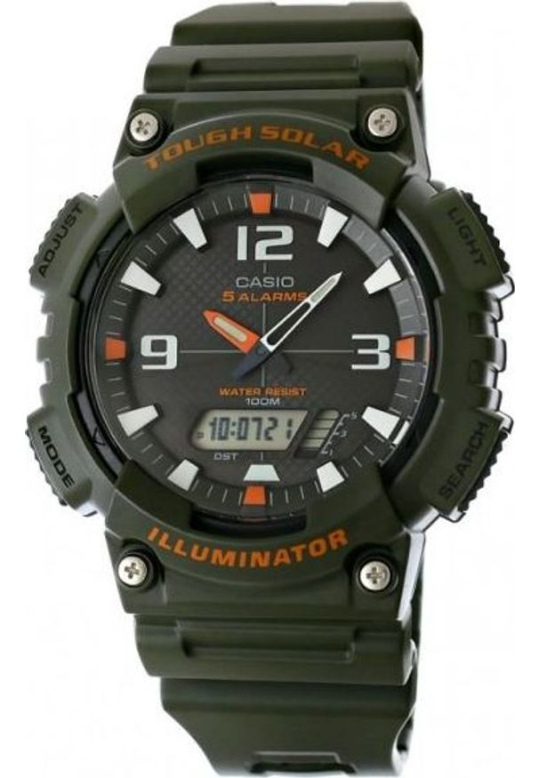 Zegarek Casio Zegarek Męski CASIO AQ - S810W-3AV 10 Bar SOLAR Do pływania