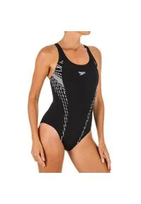 Speedo - Strój jednoczęściowy pływacki Panel damski. Kolor: biały, wielokolorowy, czarny. Materiał: materiał, poliester #1