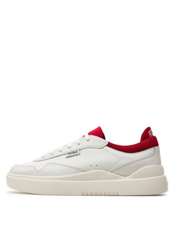 Hugo Sneakersy 50516931 Beżowy. Kolor: beżowy. Materiał: skóra