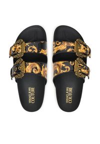 Versace Jeans Couture Klapki 80VA3SM1 ZS366 G89 Czarny. Kolor: czarny. Materiał: skóra #3