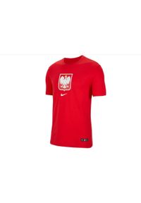 Nike - Polska Crest t-shirt 611. Kolor: czerwony