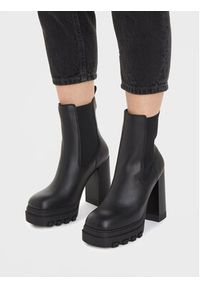 Tommy Jeans Botki Tjw High Heel Chelsea EN0EN02306 Czarny. Kolor: czarny. Materiał: skóra #5