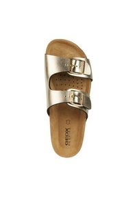 Geox Klapki D Brionia D35LSL 000BN C2012 Złoty. Kolor: złoty. Materiał: skóra #9