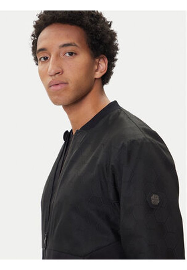 BOSS Kurtka przejściowa 50547181 Czarny Regular Fit. Kolor: czarny. Materiał: syntetyk