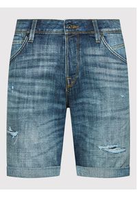 Jack & Jones - Jack&Jones Szorty jeansowe Rick Fox 12201633 Niebieski Regular Fit. Kolor: niebieski. Materiał: jeans, bawełna #3