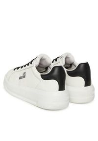 Love Moschino - LOVE MOSCHINO Sneakersy JA15315G0NIA110A Biały. Kolor: biały. Materiał: skóra #4
