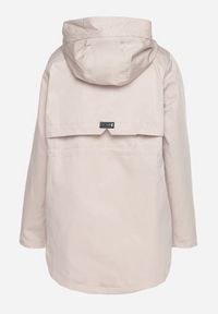 Born2be - Jasnobeżowa Kurtka Parka z Kapturem i Kieszeniami z Możliwością Ściągnięcia w Talii Kailisse. Okazja: na co dzień. Typ kołnierza: kaptur. Kolor: beżowy. Materiał: jeans. Styl: casual, klasyczny #7