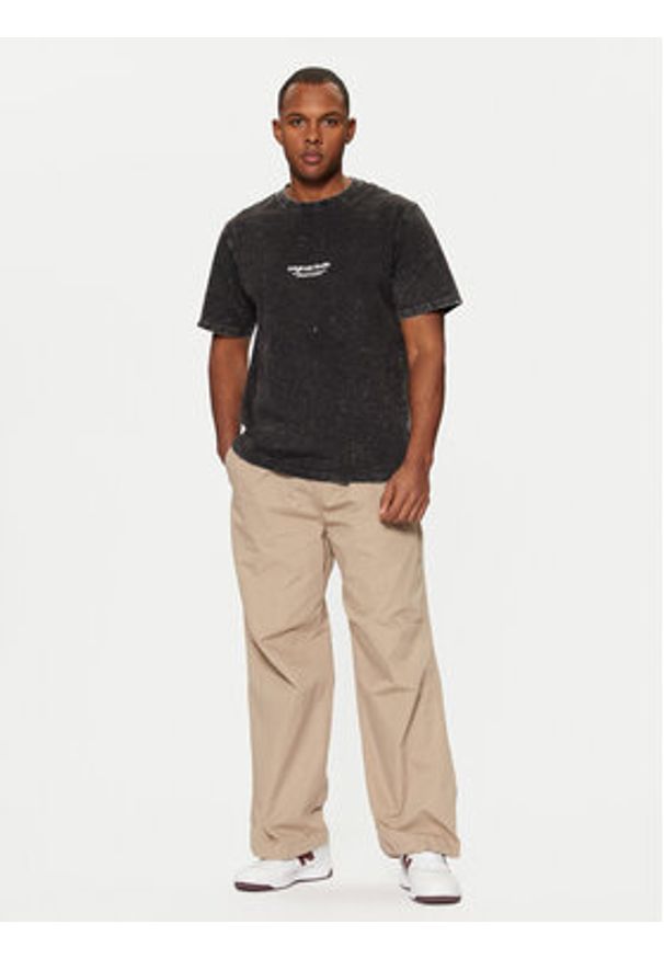 Jack & Jones T-Shirt Vesterbro 12256715 Czarny Relaxed Fit. Kolor: czarny. Materiał: bawełna