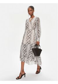 Bruuns Bazaar Sukienka codzienna Nora BBW3497 Beżowy Relaxed Fit. Okazja: na co dzień. Kolor: beżowy. Materiał: syntetyk. Typ sukienki: proste. Styl: casual #3