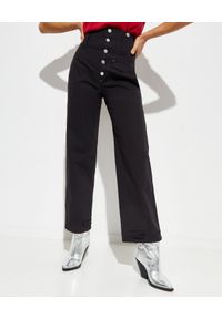 ISABEL MARANT - Szerokie spodnie z wysokim stanem Darlena. Stan: podwyższony. Kolor: czarny. Materiał: bawełna. Długość: długie