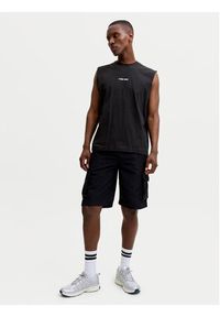 Jack & Jones Tank top Eterna 12295670 Czarny Loose Fit. Kolor: czarny. Materiał: bawełna #5