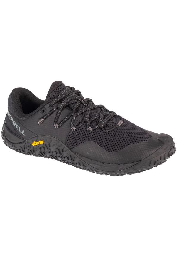 Buty do biegania Merrell Trail Glove 7 W J037336 czarne. Zapięcie: sznurówki. Kolor: czarny. Materiał: syntetyk, guma. Szerokość cholewki: normalna