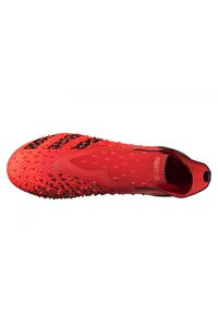 Adidas - Buty piłkarskie adidas Predator Freak+ Fg M FY6238 pomarańcze i czerwienie. Kolor: czerwony. Materiał: guma. Szerokość cholewki: normalna. Sezon: jesień. Sport: piłka nożna #6