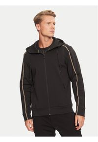 BOSS - Boss Bluza 50523912 Czarny Regular Fit. Kolor: czarny. Materiał: syntetyk, bawełna