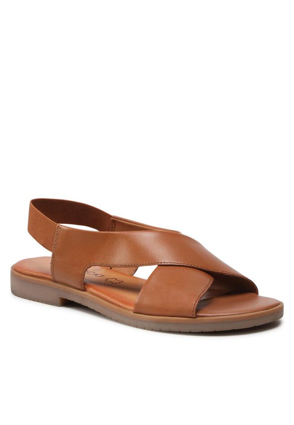 Sandały Lasocki. Kolor: brązowy