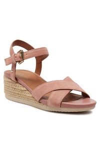 Geox Espadryle D Ischia Corda D02HHC 00022 C7781 Beżowy. Kolor: beżowy. Materiał: skóra, zamsz #4