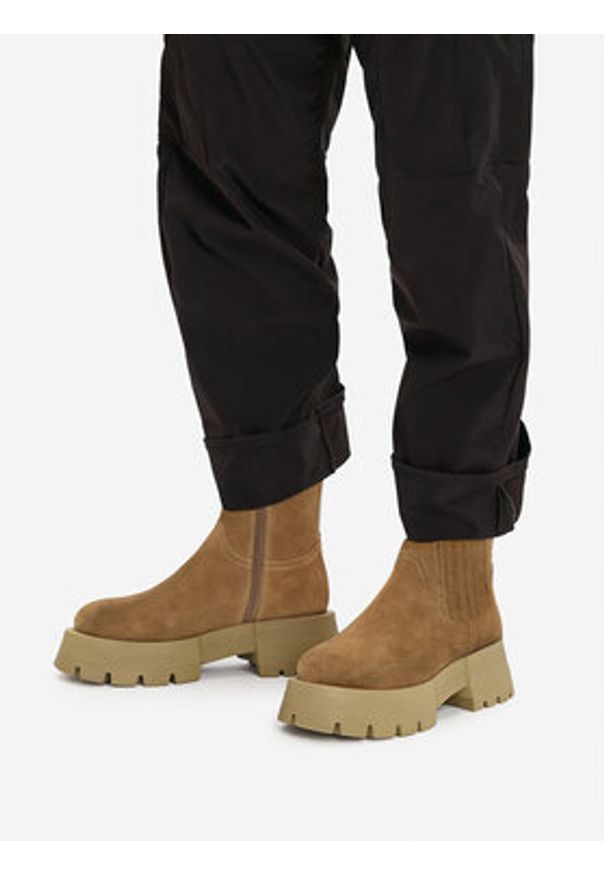 G-Star RAW - G-Star Raw Botki CEO-WI16-525-01 Beżowy. Kolor: beżowy. Materiał: zamsz, skóra