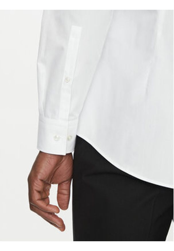 Hugo - HUGO Koszula Koey 50539766 Biały Slim Fit. Kolor: biały. Materiał: bawełna
