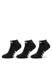 Adidas - adidas Zestaw 3 par niskich skarpet unisex Performance Cushioned Mid-Cut Socks 3 Pairs IC9519 Czarny. Kolor: czarny. Materiał: materiał