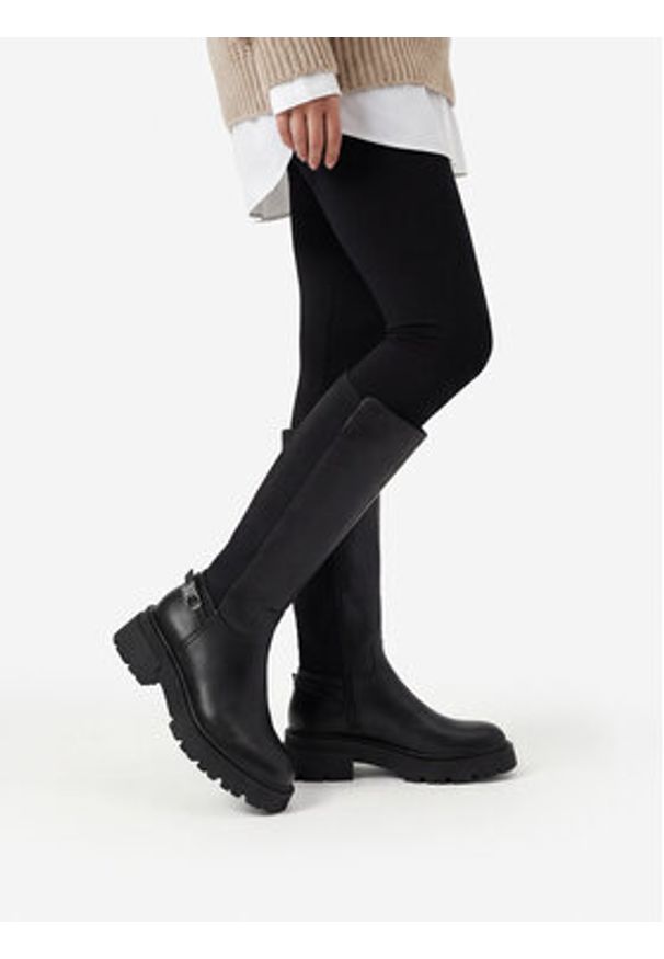 Nine West Kozaki CEO-MUNA-01 Czarny. Kolor: czarny. Materiał: materiał