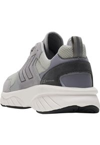 Trenerzy Hummel Marathona Reach LX. Kolor: szary. Szerokość cholewki: normalna. Wzór: jodełka, haft