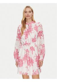 Guess Sukienka koktajlowa W5GK07 WH4K2 Biały Regular Fit. Kolor: biały. Materiał: syntetyk. Styl: wizytowy #1