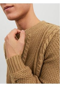 Jack & Jones - Jack&Jones Sweter 12236314 Beżowy Regular Fit. Kolor: beżowy. Materiał: syntetyk #6