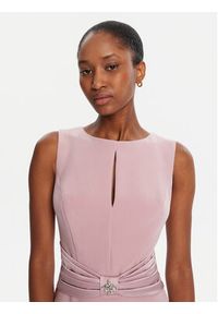 Rinascimento Sukienka koktajlowa CFC0125073003 Różowy Slim Fit. Kolor: różowy. Materiał: syntetyk. Styl: wizytowy #5