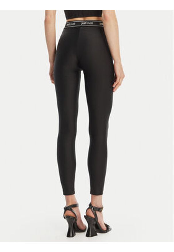Just Cavalli Legginsy 80PAC100 J0108 Czarny Skinny Fit. Kolor: czarny. Materiał: syntetyk