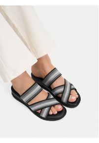 Go Soft Klapki CEO-R25AW01006 Czarny. Kolor: czarny. Materiał: materiał #5